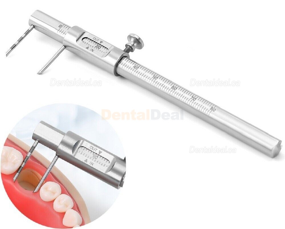 Dental Implant Measuring Gauge Scale 0-80mm Orthodontic Sliding Caliper